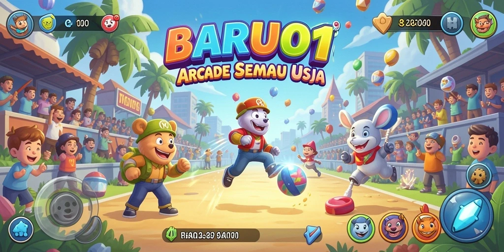 Tampilan dinamis gameplay BARU01 yang mendebarkan.