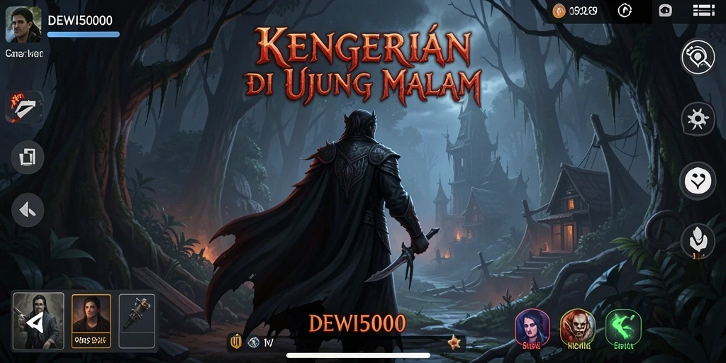 Gameplay mencekam DEWI5000 menampilkan suasana angker.