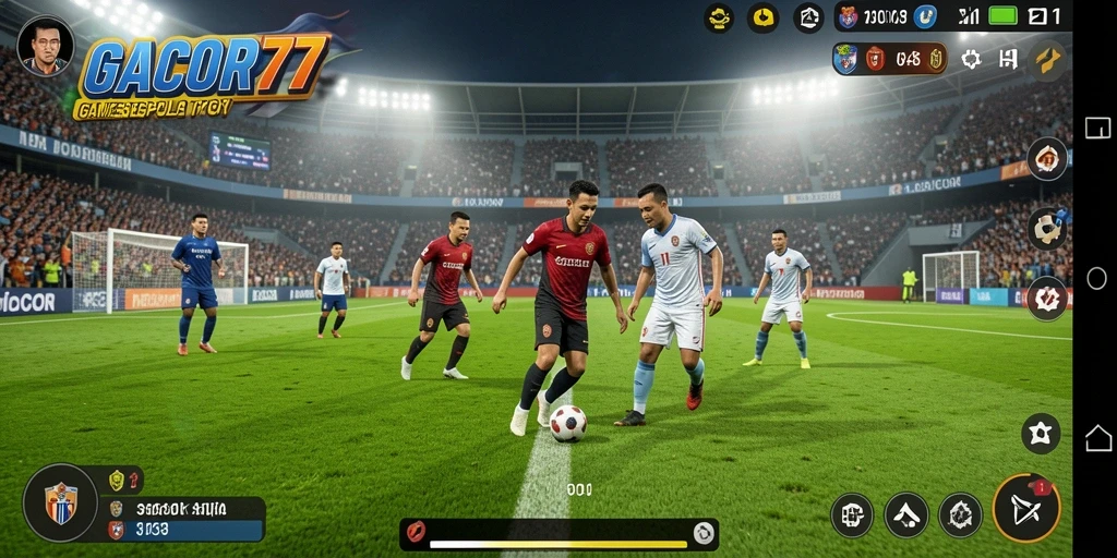 Gameplay GACOR77 yang mendebarkan saat pertandingan sepak bola.