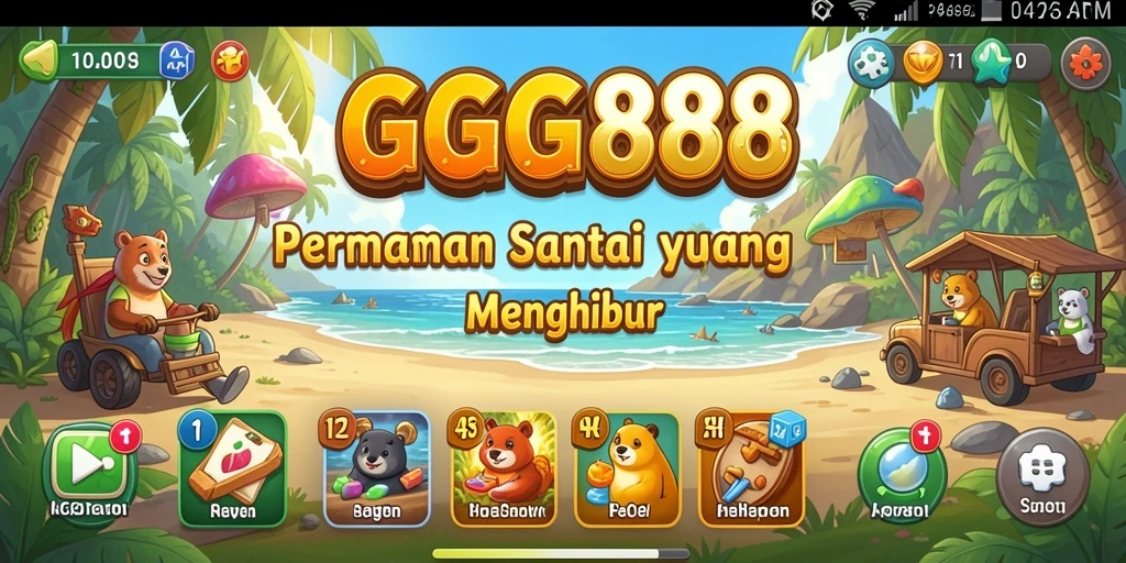 Tangkapan layar utama GGG888 menampilkan gameplay yang menarik dan penuh warna.