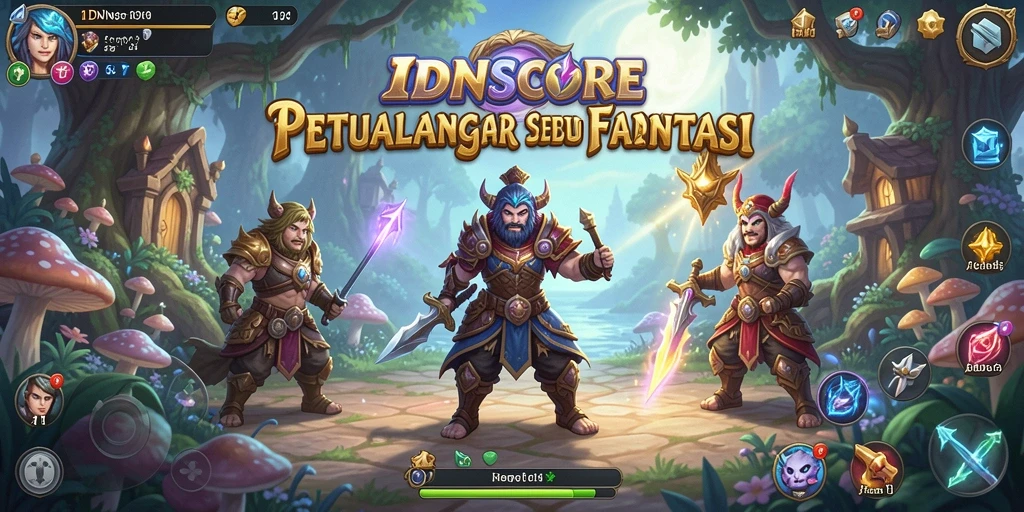 Tangkapan layar IDNSCORE menampilkan aksi penuh petualangan yang seru.