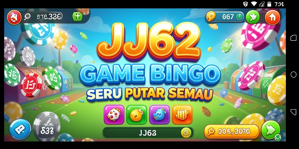 Tampilan gameplay Bingo JJ62 yang menarik dan interaktif.