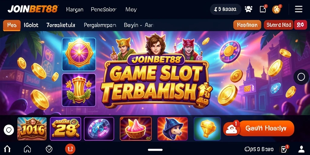 Tampilan permainan Slot di JOINBET88 saat sedang dimainkan.