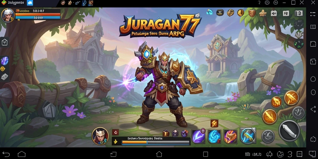 Tampilan menarik dari gameplay ARPG JURAGAN77.