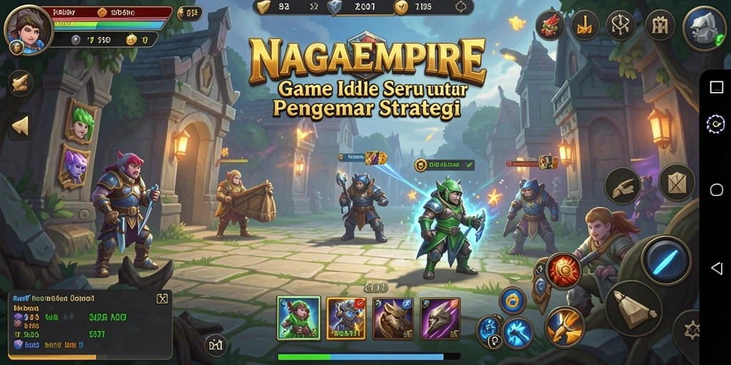 Tampilan gameplay NAGAEMPIRE yang menarik dan penuh strategi.