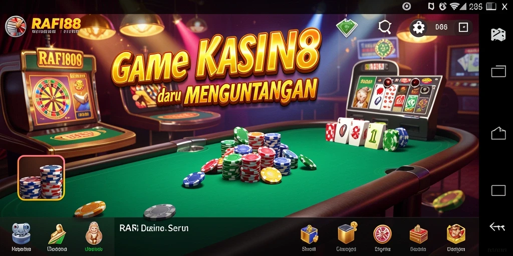 Tampilan gameplay seru di RAFI88 dengan berbagai pilihan permainan Kasino.
