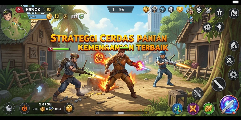 Screenshot gameplay RSNOK menampilkan strategi dan kolaborasi pemain.