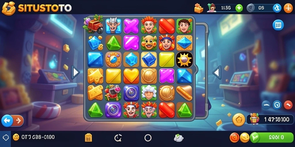 Gameplay menarik SITUSTOTO dengan kombinasi match-3 yang adiktif.