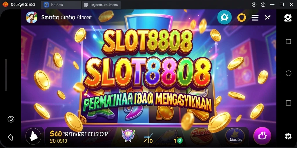 Screenshot SLOT8808 menampilkan gameplay slot yang menarik dan penuh warna.