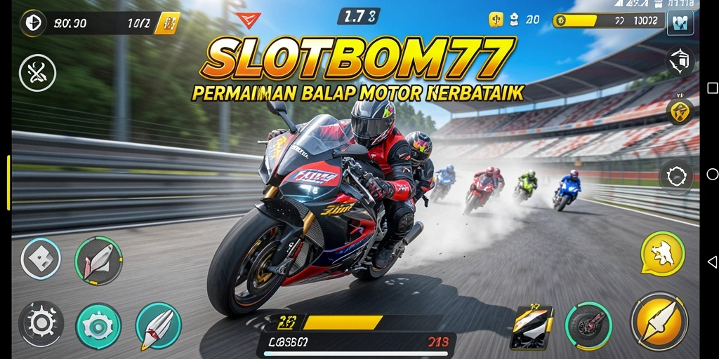 Gameplay SLOTBOM77 yang mendebarkan di lintasan balap.