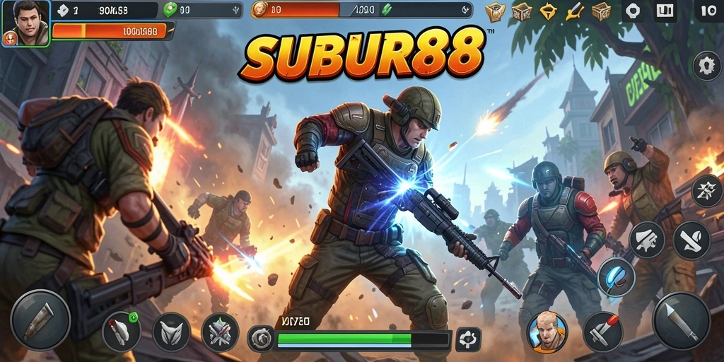 Screenshot SUBUR88 menampilkan aksi pertempuran yang mendebarkan.